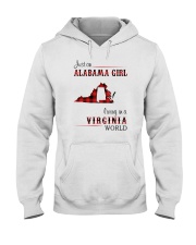 ALABAMA GIRL LIVING IN VIRGINIA WORLD Hooded Sweatshirt thumbnail
