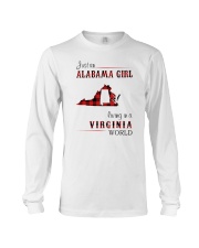 ALABAMA GIRL LIVING IN VIRGINIA WORLD Long Sleeve Tee thumbnail