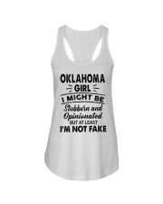 Oklahoma Girl At Least I'm Not Fake Ladies Flowy Tank tile