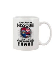 LIVE IN MISSOURI MY HEART IN HAWAII MEN Mug thumbnail