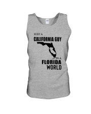 JUST A CALIFORNIA GUY IN A FLORIDA WORLD Unisex Tank thumbnail