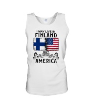 LIVE IN FINLAND BEGAN IN AMERICA Unisex Tank thumbnail