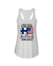 LIVE IN FINLAND BEGAN IN AMERICA Ladies Flowy Tank thumbnail