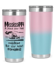 Mississippi Tumbler Gift Heart Remains Mississippi 20oz Tumbler front