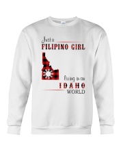 FILIPINO GIRL LIVING IN IDAHO WORLD Crewneck Sweatshirt tile