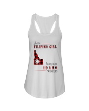 FILIPINO GIRL LIVING IN IDAHO WORLD Ladies Flowy Tank tile