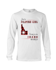 FILIPINO GIRL LIVING IN IDAHO WORLD Long Sleeve Tee tile