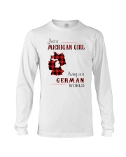 MICHIGAN GIRL LIVING IN GERMAN WORLD Long Sleeve Tee tile