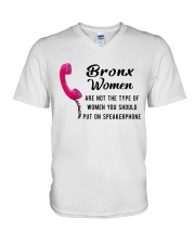 BRONX WOMEN ARE NOT THE TYPE OF WOMEN V-Neck T-Shirt thumbnail