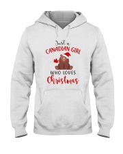 JUST A CANADIAN GIRL WHO LOVES CHRISTMAS Hooded Sweatshirt thumbnail
