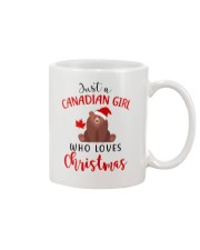 JUST A CANADIAN GIRL WHO LOVES CHRISTMAS Mug thumbnail