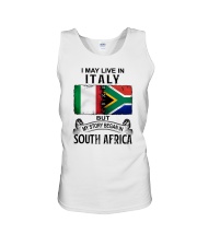 LIVE IN ITALY BEGAN IN SOUTH AFRICA Unisex Tank tile