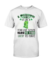 Mississippi Girl Is Like Four Leaf Clover Classic T-Shirt tile
