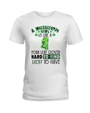 Mississippi Girl Is Like Four Leaf Clover Ladies T-Shirt tile