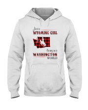 WYOMING GIRL LIVING IN WASHINGTON WORLD Hooded Sweatshirt thumbnail