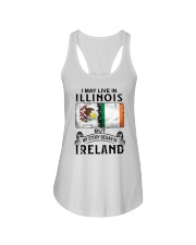 LIVE IN ILLINOIS BEGAN IN IRELAND Ladies Flowy Tank tile