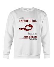 CZECH GIRL LIVING IN AUSTRIAN WORLD Crewneck Sweatshirt thumbnail