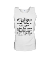 PITTSBURGH WOMAN I DON'T MEAN TO INTERRUPT Unisex Tank thumbnail