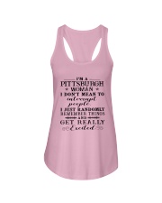 PITTSBURGH WOMAN I DON'T MEAN TO INTERRUPT Ladies Flowy Tank thumbnail