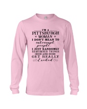 PITTSBURGH WOMAN I DON'T MEAN TO INTERRUPT Long Sleeve Tee thumbnail
