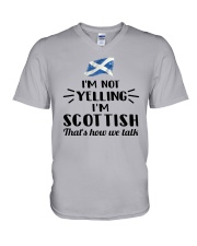 I'M NOT YELLING I'M SCOTTISH V-Neck T-Shirt thumbnail