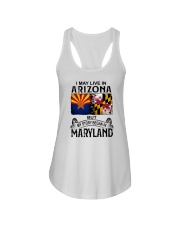 LIVE IN ARIZONA BUT MY STORY BEGAN IN MARYLAND Ladies Flowy Tank tile
