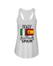 LIVE IN ITALY BEGAN IN SPAIN Ladies Flowy Tank tile
