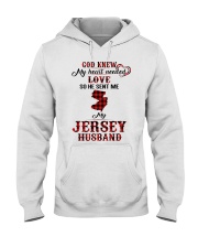 He Sent Me My Jersey Husband Hooded Sweatshirt front