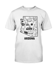 Arizona Map City Classic T-Shirt tile