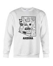 Arizona Map City Crewneck Sweatshirt tile