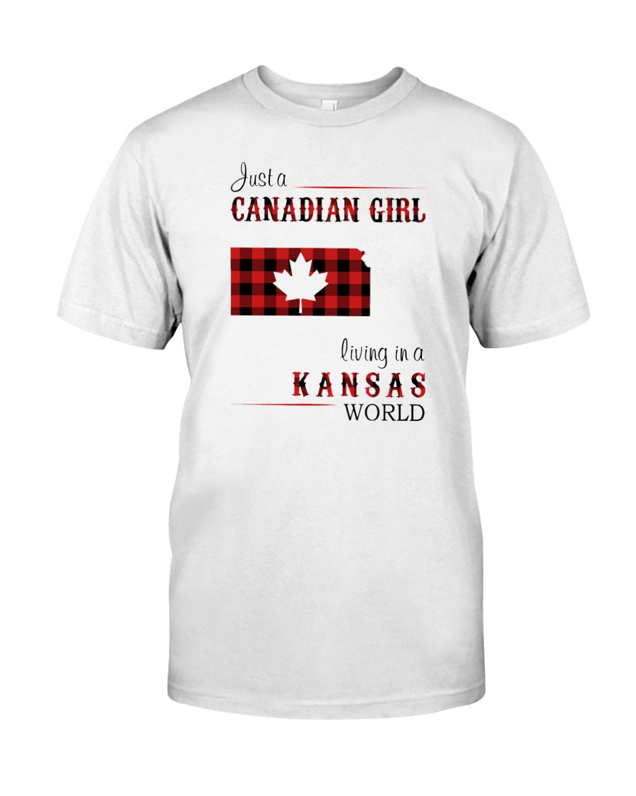 CANADIAN GIRL LIVING IN KANSAS WORLD Classic T-Shirt