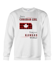 CANADIAN GIRL LIVING IN KANSAS WORLD Crewneck Sweatshirt thumbnail