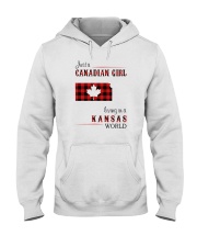 CANADIAN GIRL LIVING IN KANSAS WORLD Hooded Sweatshirt thumbnail
