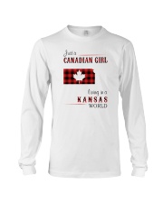 CANADIAN GIRL LIVING IN KANSAS WORLD Long Sleeve Tee thumbnail