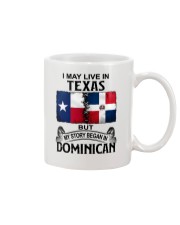 LIVE IN TEXAS BEGAN IN DOMINICAN Mug tile
