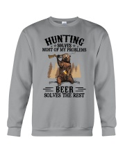 Hunting solves most of my problems Crewneck Sweatshirt tile