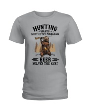 Hunting solves most of my problems Ladies T-Shirt tile