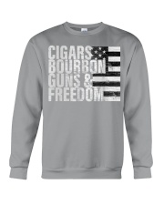 Cigars bourbon guns freedom Crewneck Sweatshirt tile