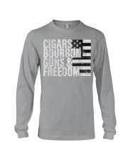Cigars bourbon guns freedom Long Sleeve Tee tile