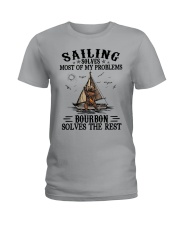 Sailing and bourbon Ladies T-Shirt tile