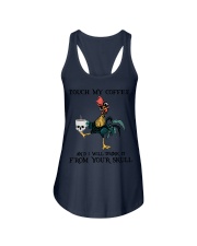 Touch My Coffee Ladies Flowy Tank tile