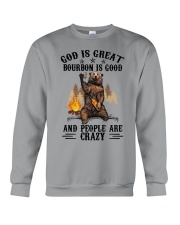 God is great bourbon is good Crewneck Sweatshirt tile