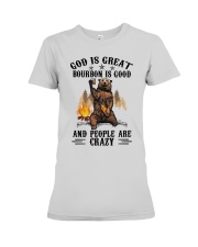 God is great bourbon is good Premium Fit Ladies Tee tile