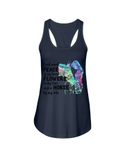 I just want peace in my heart Ladies Flowy Tank tile