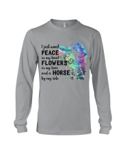 I just want peace in my heart Long Sleeve Tee tile