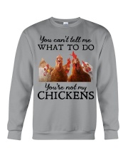 You can't tell me what to do Crewneck Sweatshirt tile