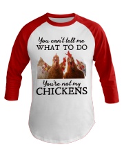 You can't tell me what to do Baseball Tee tile