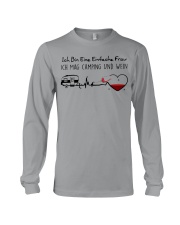 Ich Bin Eine Einfache Frau Ich Mag Camping UndWein Long Sleeve Tee tile