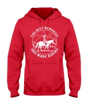 The Best Memories Are Made Riding Hooded Sweatshirt tile