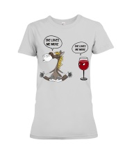 She loves me more Premium Fit Ladies Tee tile